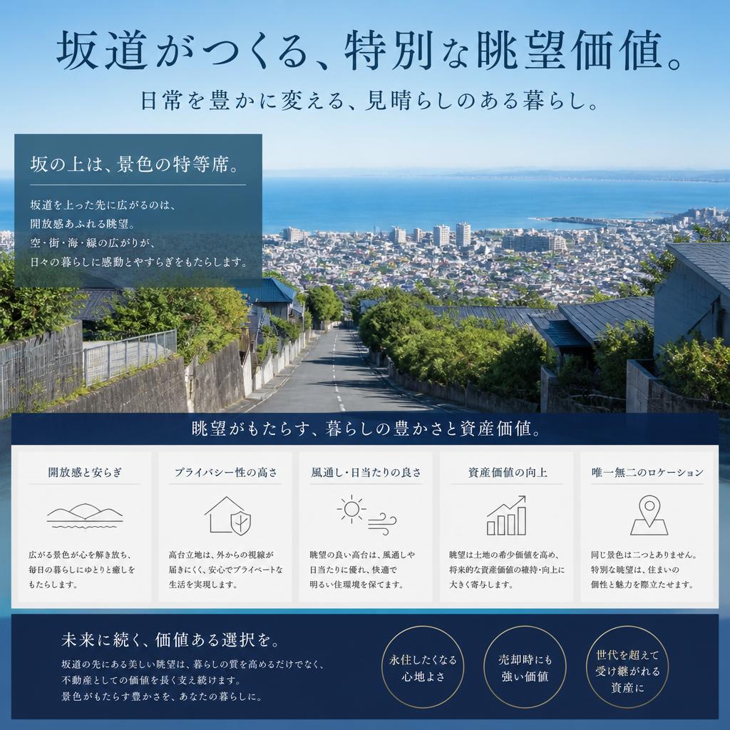 眺望の力—坂道が生む特別な景色